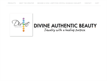 Tablet Screenshot of divineauthenticbeauty.com